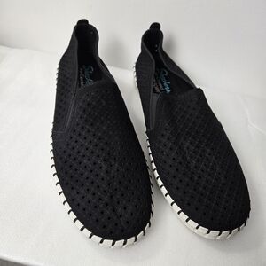 Skechers Black Air-Cooled Slip-Ons